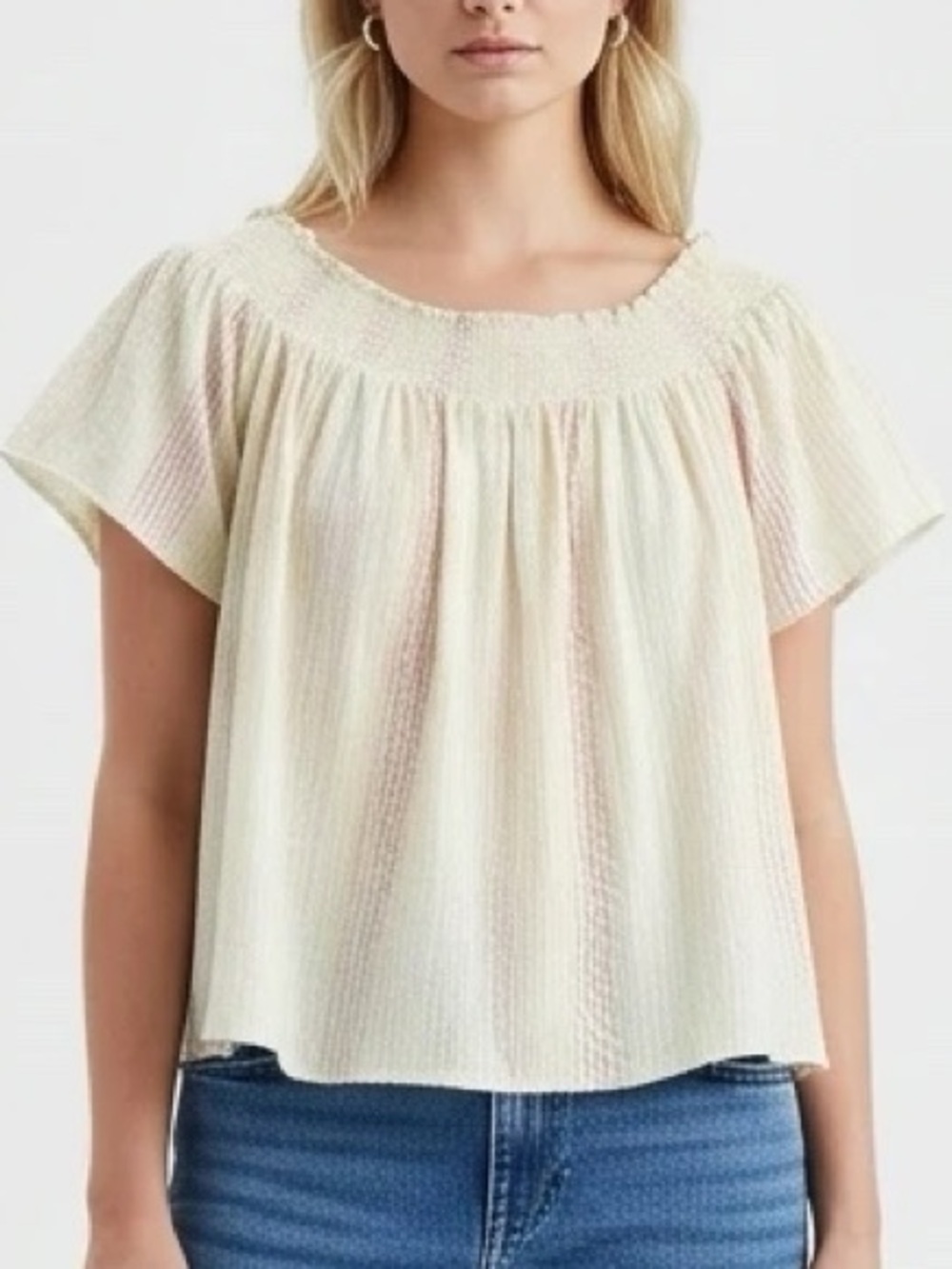 Honey Punch Striped Off The Shoulder Top
